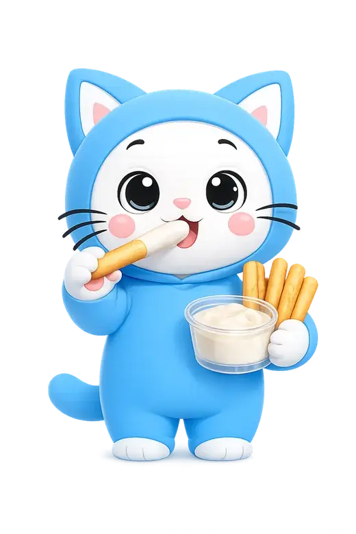 Bánh que chấm kem cheese