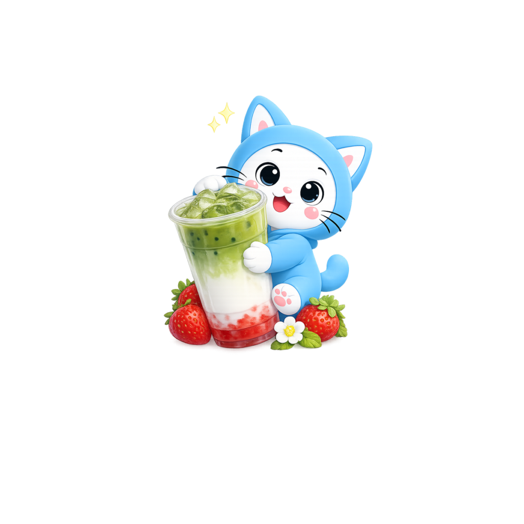 Matcha Latte dâu